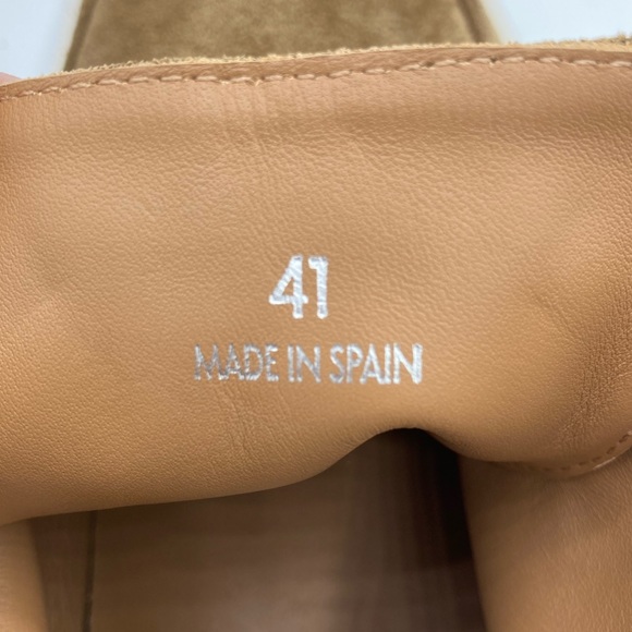 NWOB Longchamp Brown Suede Ankle Boots - Sz Fr 41 = US 8 - Picture 9 of 9